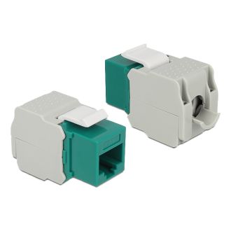 Keystone Module RJ45 jack > LSA Cat.6 UTP green