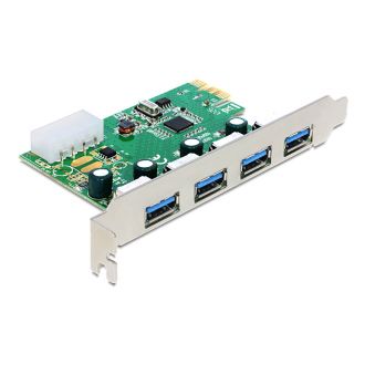 PCI-Express x1 card, USB 3.0, 4xType A ports
