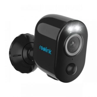 Reolink Argus 3 Pro akkukäyttöinen 4MP WiFi kamera LED-kohdevalolla ulkokäyttöön, musta