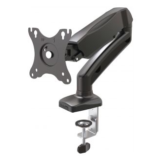 Monitor desk mount 13-32", gas operated, VESA, three axis