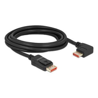 DisplayPort cable male> male 90° right angled 8K 60 Hz 3m