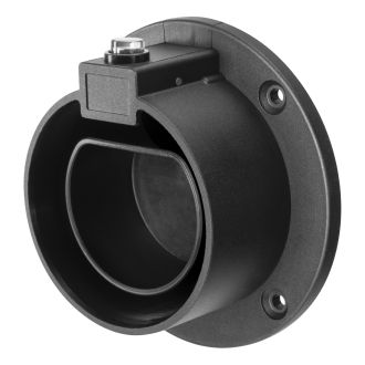 Wall bracket Type 2 charging connector black