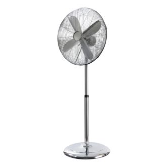45 cm metal floor stand fan, chrome
