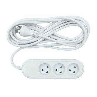3-way socket grounded (Danish), 5m