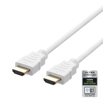 ULTRA High Speed HDMI-cable, 48Gbps, 1m, white