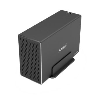 External HDD enclosure, USB 3.0, 3.5" HDD, USB-A, black