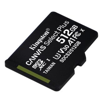 512GB microSDXC Canvas Select Plus 100R A1 C10 w/o ADP