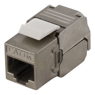 FTP Cat6a keystone connector, shielded, 22-26AWG, "Tool-free