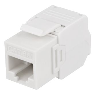 UTP Cat6a Keystone connector unshield 28AWG slim "Toolfree"