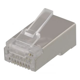 RJ45 connector for patch cable, Cat6a, shielded, 20pcs