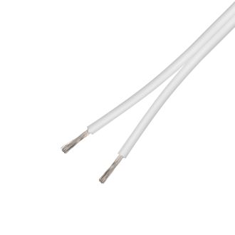 Speaker cable, 2x0.75mm2, white, 50m