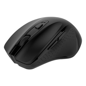 Wireless silent office mouse USB receiv 2400DPI 6button blck