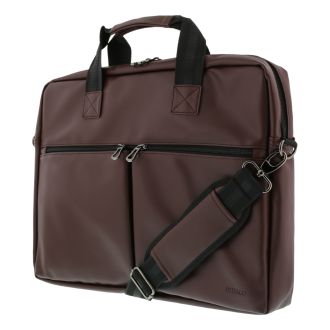 Notebook bag, for 15.6" laptops, 6 pockets, brown