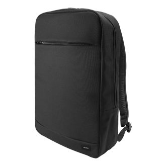 Laptop backpack, for laptops up to 15.6", polyester, black