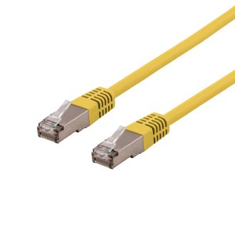 S/FTP Cat6 patch cable0.5m 250MHz Deltacertified LSZH yellow