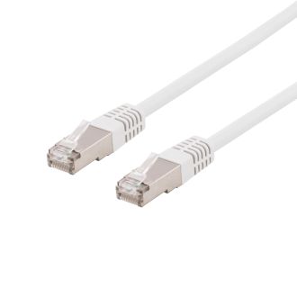 S/FTP Cat6 patchkabel, LSZH, 1m, white
