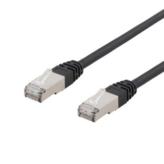 S/FTP Cat6 patch cable, 2m, 250MHz, UV resistant, black