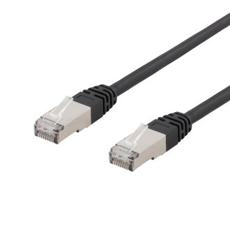 S/FTP Cat6 patch cable, 5m, 250MHz, UV resistant, black