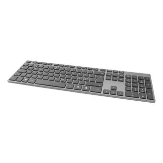 Wireless slim office keyboard 2.4 GHz USB receiver aluminium