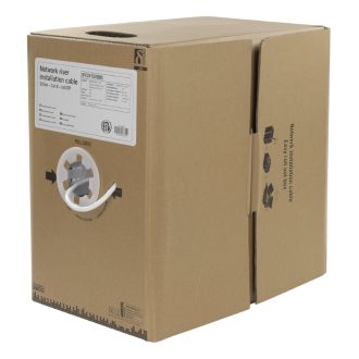 U/UTP Cat6 install riser cable 305m box 250MHz Delta, white
