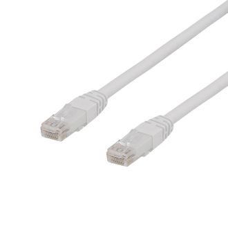 U/UTP Cat6a patch cable, 1m, 500MHz, LSZH, white