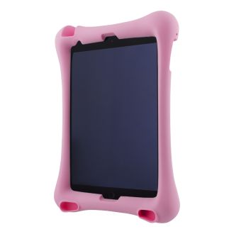 Silicone shell for 10.2"-10.5" iPads, stands, pink