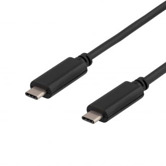 USB 3.2 cable, Gen 1, Type C M, Type C M, 0.25m, black