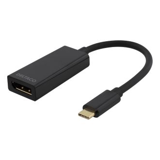 USB 3.1 to DisplayPort adapter USB type C  DP female  black