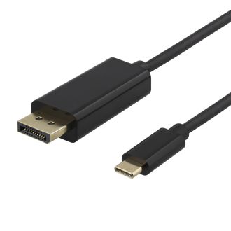 USB-C to DisplayPort cable, 1m, 4K@60Hz, black