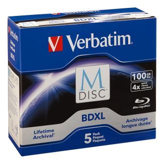 MDisc BDXL 4x 100GB Scratchguard surface 5pack jewel case
