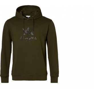 Camo Logo -miesten huppari, Night Green