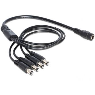 Power splitter one 24V DC female to four 24V DC male 0.5m