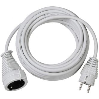 Earthed extension cable, CEE 7/7 - CEE 7/4, 5m, white