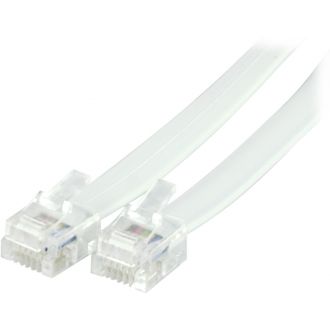 Modular cable RJ12/6C, 3m, white