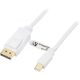 DisplayPort to Mini DisplayPort cable, 20-p ma-ma, 1m, white