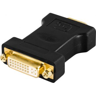DVI adapter analog DVI - analog VGA, fe - ma, black