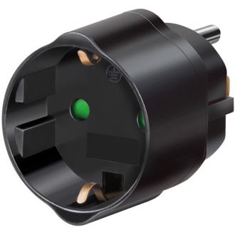 Travel adapter EU>US/Jap earthed increased touch protection