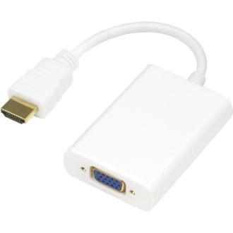 HDMI to VGA + audio adapter, 19-pin ma - 15-pin fe and 3,5mm
