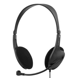 Headset, surface-mounted, volume control on the cable, 2 x 3