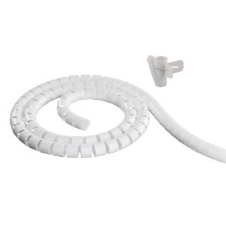 Nylon wire tube, 25mm diameter tool included, 5m, white