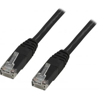 U/UTP Cat5e patch cable, 5m, 100MHz, black