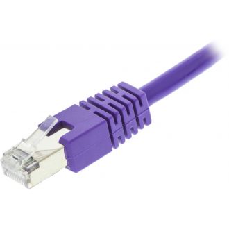 F/UTP Cat6 patch cable, LSZH, 5m, purple