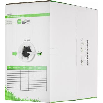 U/UTP installation cable, Cat6, LSZH, 305m, white
