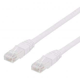 U/UTP Cat6 patch cable 10m 250MHz Deltacertifierad white