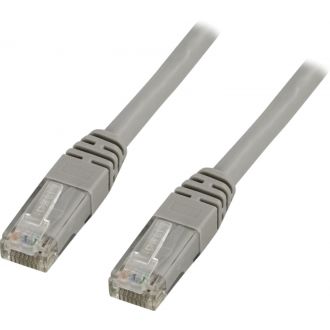 U/UTP Cat6 patch cable, LSZH, 1.5m, grey
