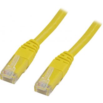 U/UTP Cat6 patch cable, LSZH, 20m, yellow