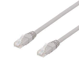 U/UTP Cat6a patch cable 3m 500MHz Deltacertified LSZH grey