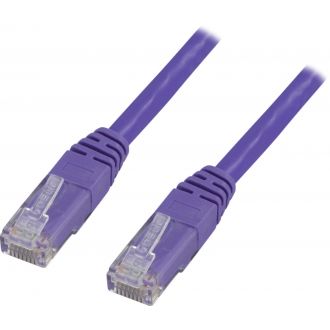 U/UTP Cat6 patch cable, LSZH, 3m, purple