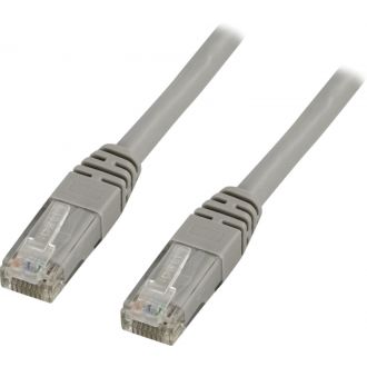 U/UTP Cat6 patch cable, LSZH, 7m, grey