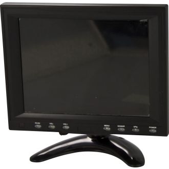 8" TFT color screen, remote, audio/VGA/Composite video